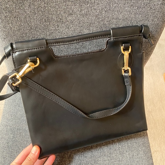 FOLEY + CORINNA Black Satchel Crossbody Bag - Picture 3 of 9